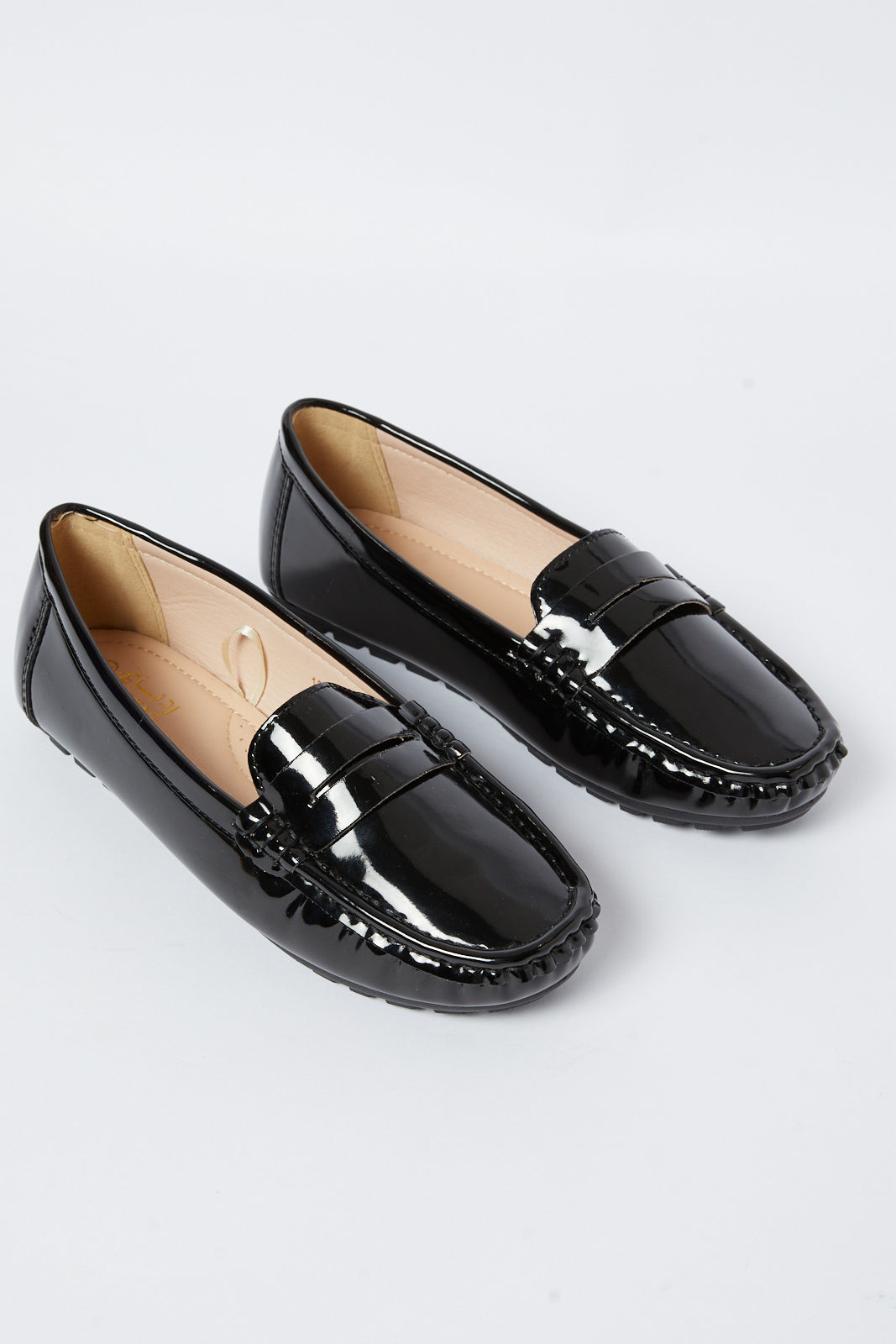 Redtag-Black-Patent-Moccasin-Category:Shoes,-Colour:Black,-Deals:New-In,-Filter:Women's-Footwear,-N/A,-New-In-Women-FOO,-Non-Sale,-S23A,-Section:Women,-Women-Shoes-Women's-
