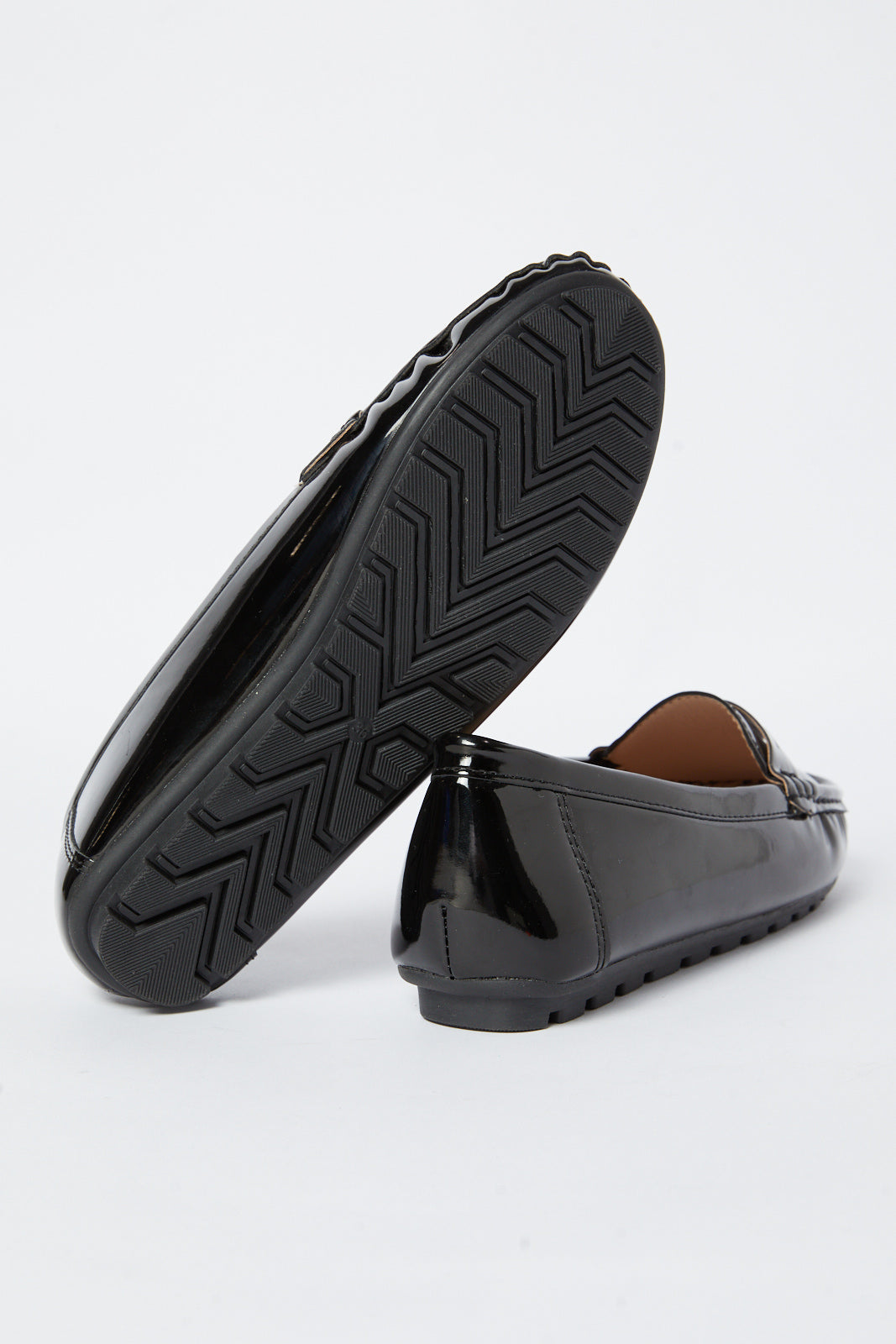 Redtag-Black-Patent-Moccasin-Category:Shoes,-Colour:Black,-Deals:New-In,-Filter:Women's-Footwear,-N/A,-New-In-Women-FOO,-Non-Sale,-S23A,-Section:Women,-Women-Shoes-Women's-