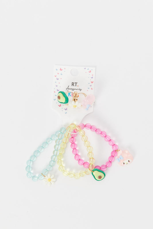 Redtag-S/3-Bracelet+S/3-Ring-Category:Jewellery,-Colour:Assorted,-Deals:5-FOR-100,-Deals:New-In,-Dept:Girls,-Filter:Girls-Accessories,-GIR-Jewellery,-H1:ACC,-H2:GIR,-H3:GIA,-H4:JWL,-New-In,-New-In-GIR-ACC,-Non-Sale,-S23A,-Season:S23B,-Section:Girls-(0-to-14Yrs)-Girls-