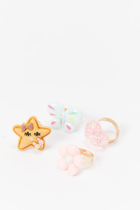 Redtag-Ring-Set-Category:Jewellery,-Colour:Assorted,-Deals:New-In,-Dept:Girls,-Filter:Girls-Accessories,-GIR-Jewellery,-New-In,-New-In-GIR-ACC,-Non-Sale,-S23A,-Section:Girls-(0-to-14Yrs)-Girls-