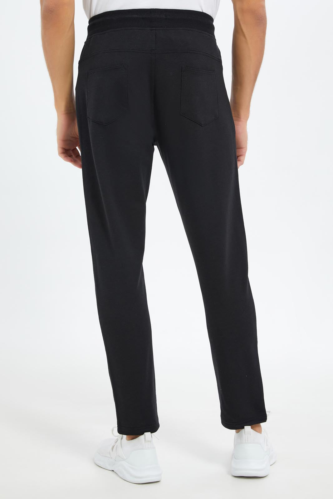Redtag-Men-Black-5-Pocket-Track-Pant-Category:Joggers,-Colour:Black,-Deals:New-In,-Dept:Menswear,-Filter:Men's-Clothing,-Men-Joggers,-New-In-Men-APL,-Non-Sale,-S23B,-Section:Men-Men's-