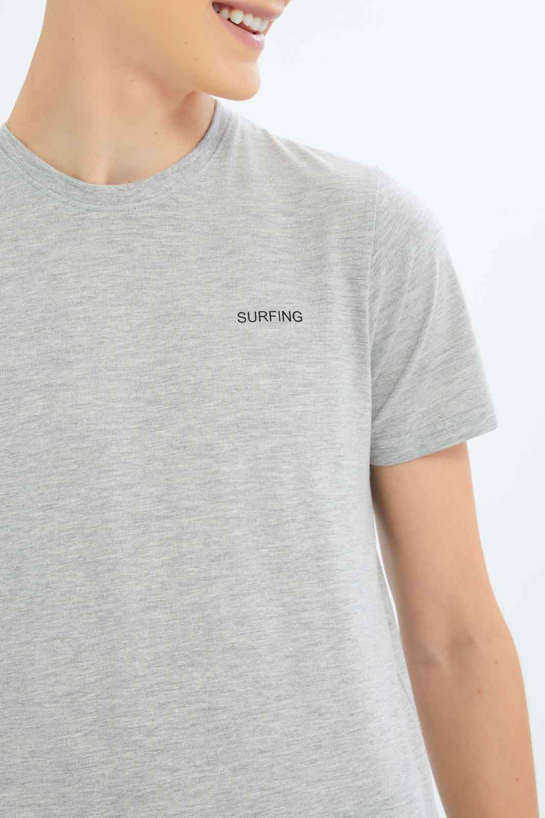 Redtag-Boys-Grey-Mel/Olive-2-Pc-Pack-Short-Sleeve-Tshirt-BSR-T-Shirts,-Category:T-Shirts,-Colour:Assorted,-Deals:New-In,-Dept:Boys,-Filter:Senior-Boys-(8-to-14-Yrs),-New-In-BSR-APL,-Non-Sale,-S23B,-Section:Boys-(0-to-14Yrs)-Senior-Boys-9 to 14 Years