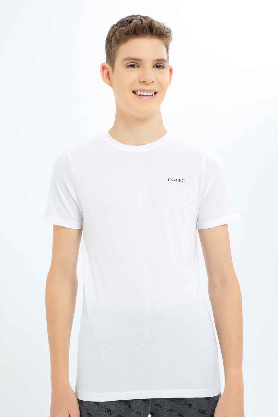 Redtag-Boys-Red-Mel/-White-2-Pc-Pack-Short-Sleeve-Tshirt-BSR-T-Shirts,-Category:T-Shirts,-Colour:Assorted,-Deals:New-In,-Dept:Boys,-Filter:Senior-Boys-(8-to-14-Yrs),-New-In-BSR-APL,-Non-Sale,-S23B,-Section:Boys-(0-to-14Yrs)-Senior-Boys-9 to 14 Years