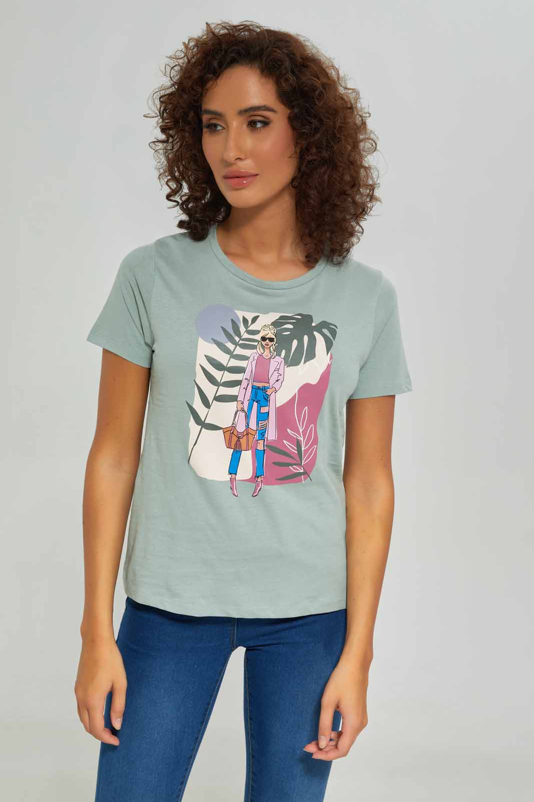 Redtag-Women-Black-Printed-T-Shirt-Category:T-Shirts,-Colour:Black,-Deals:New-In,-Dept:Ladieswear,-Filter:Women's-Clothing,-New-In-Women-APL,-Non-Sale,-S23A,-Section:Women,-TBL,-Women-T-Shirts-Women's-