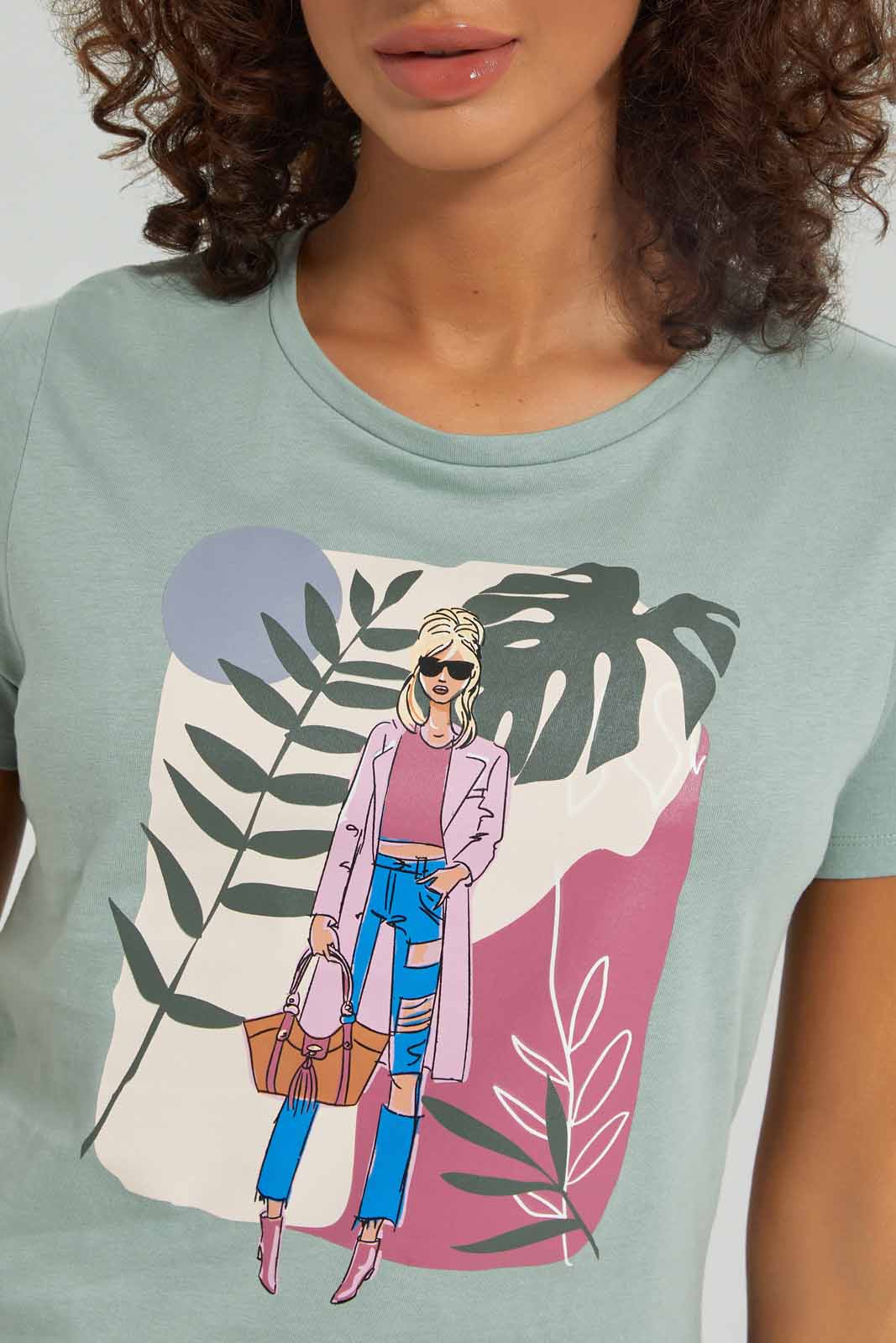 Redtag-Women-Black-Printed-T-Shirt-Category:T-Shirts,-Colour:Black,-Deals:New-In,-Dept:Ladieswear,-Filter:Women's-Clothing,-New-In-Women-APL,-Non-Sale,-S23A,-Section:Women,-TBL,-Women-T-Shirts-Women's-