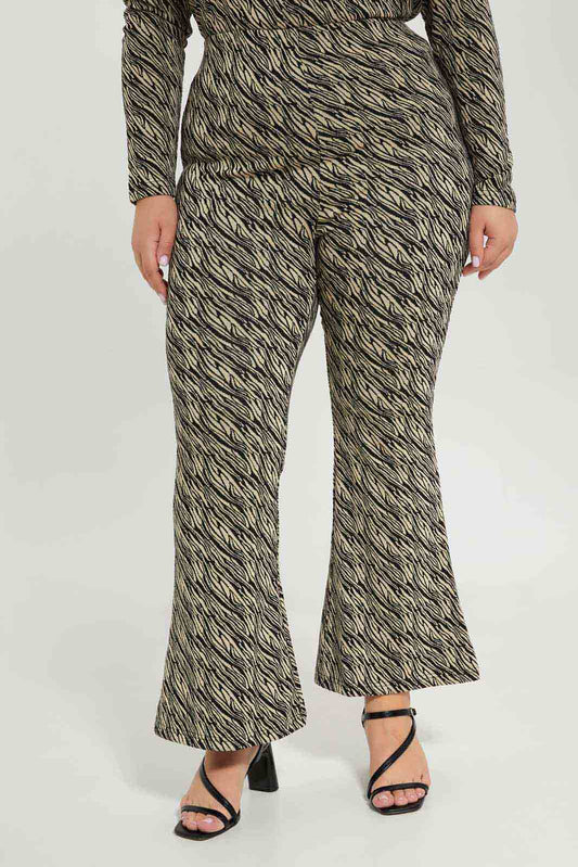 Redtag-Women-Animal-Printed-Jaquard-Knitted-Wide-Leg-Elasticated-Waist-Trousers-Category:Trousers,-Colour:Assorted,-Deals:New-In,-Dept:Ladieswear,-Filter:Plus-Size,-LDP-Trousers,-New-In-LDP-APL,-Non-Sale,-S23A,-Section:Women-Women's-