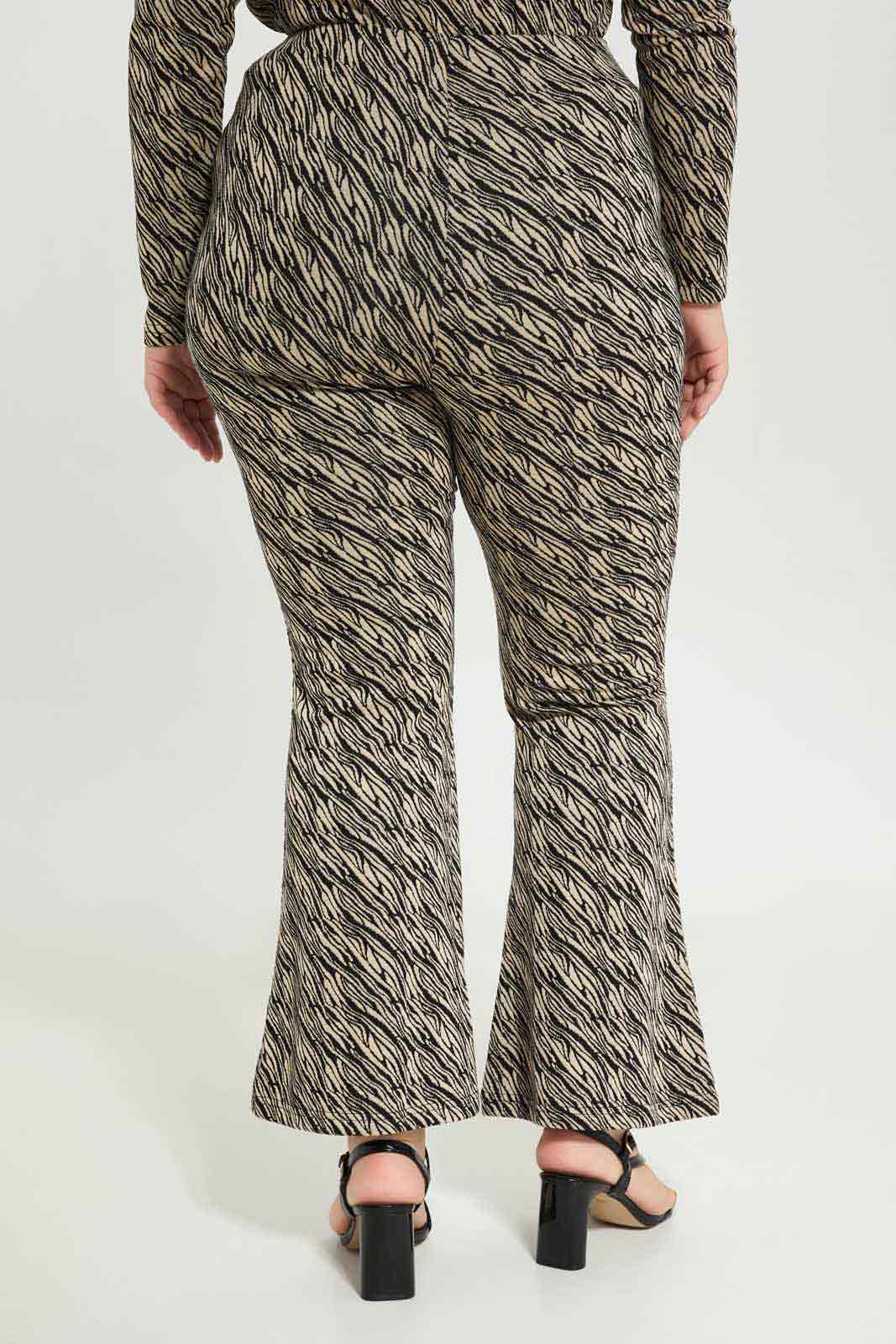 Redtag-Women-Animal-Printed-Jaquard-Knitted-Wide-Leg-Elasticated-Waist-Trousers-Category:Trousers,-Colour:Assorted,-Deals:New-In,-Dept:Ladieswear,-Filter:Plus-Size,-LDP-Trousers,-New-In-LDP-APL,-Non-Sale,-S23A,-Section:Women-Women's-