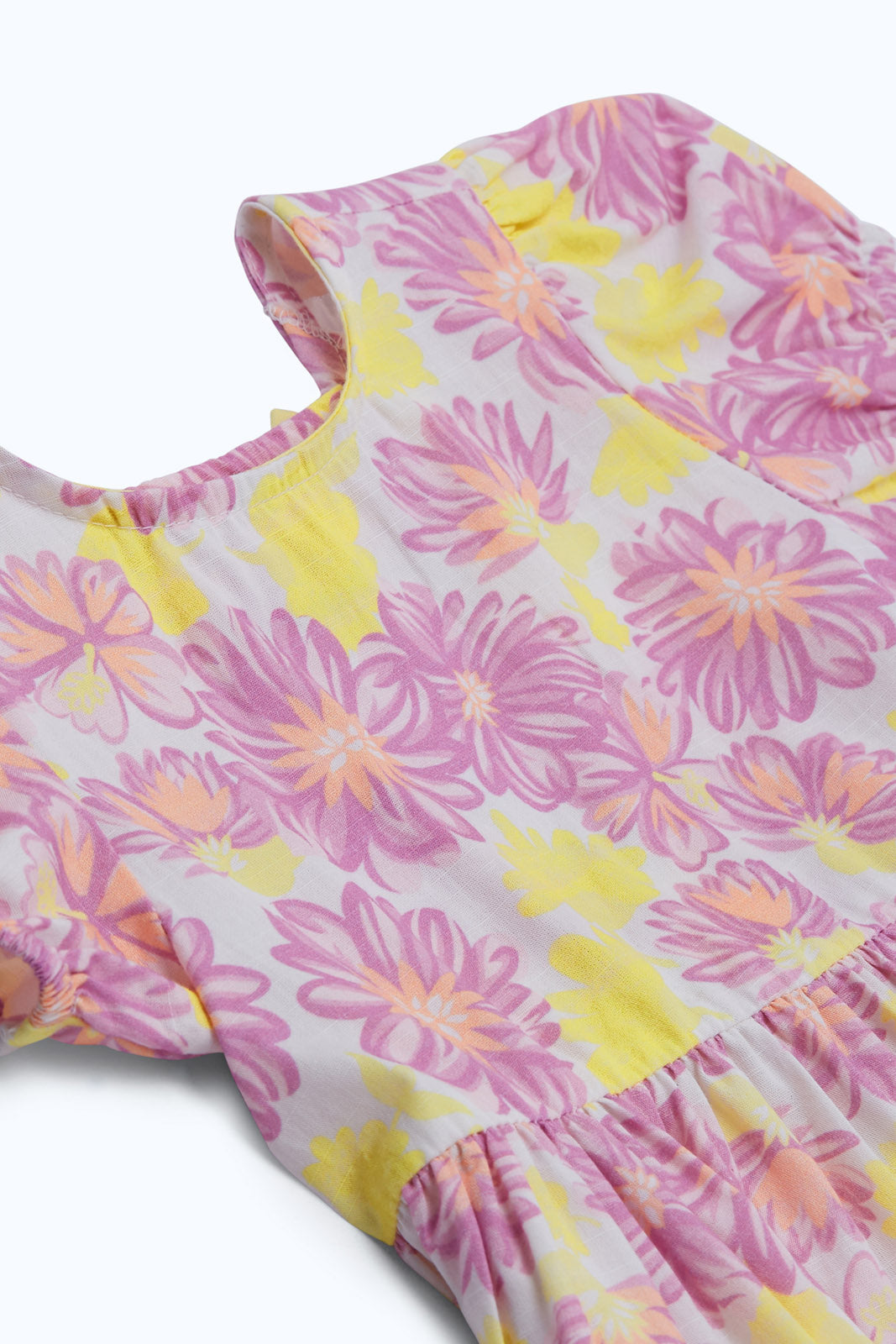 Redtag-Girls-Ivory-Floral-Aop-Dress-Category:Dresses,-Colour:Ivory,-Deals:New-In,-Dept:Girls,-Filter:Infant-Girls-(3-to-24-Mths),-ING-Dresses,-New-In-ING-APL,-Non-Sale,-S23B,-Section:Girls-(0-to-14Yrs)-Infant-Girls-3 to 24 Months