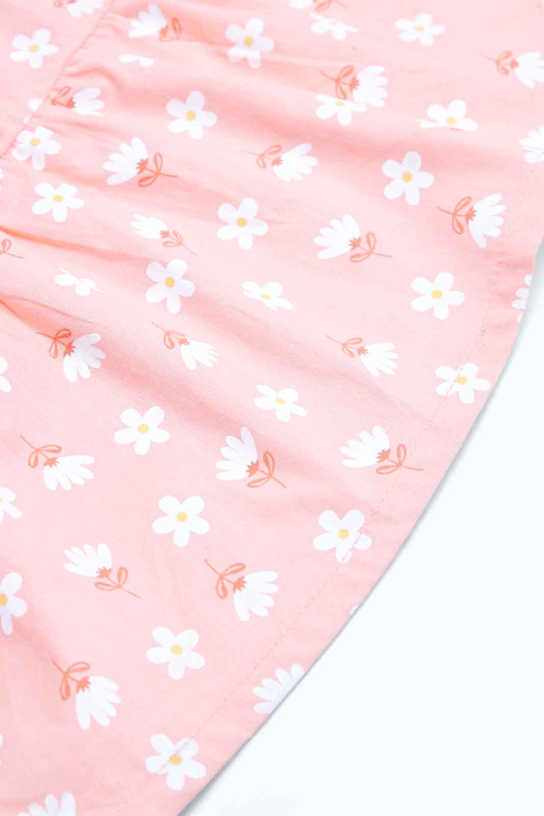 Redtag-Girls-Coral-Teared-Aop-Dress-Category:Dresses,-Colour:Orange,-Deals:2-FOR-69,-Deals:New-In,-Dept:Girls,-Filter:Infant-Girls-(3-to-24-Mths),-ING-Dresses,-MQN,-New-In-ING-APL,-Non-Sale,-S23B,-Section:Girls-(0-to-14Yrs)-Infant-Girls-3 to 24 Months