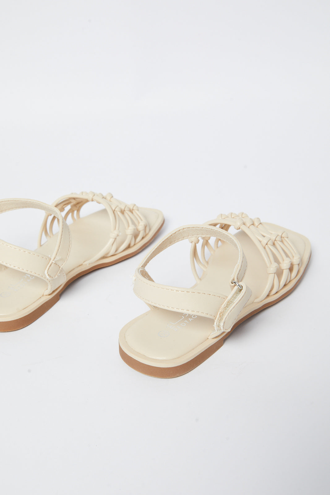 Redtag-Beige-Knotted-Sandal-Category:Sandals,-Colour:Beige,-Deals:New-In,-Filter:Girls-Footwear-(5-to-14-Yrs),-GSR-Sandals,-N/A,-New-In-GSR-FOO,-Non-Sale,-S23B,-Section:Girls-(0-to-14Yrs)-Senior-Girls-5 to 14 Years