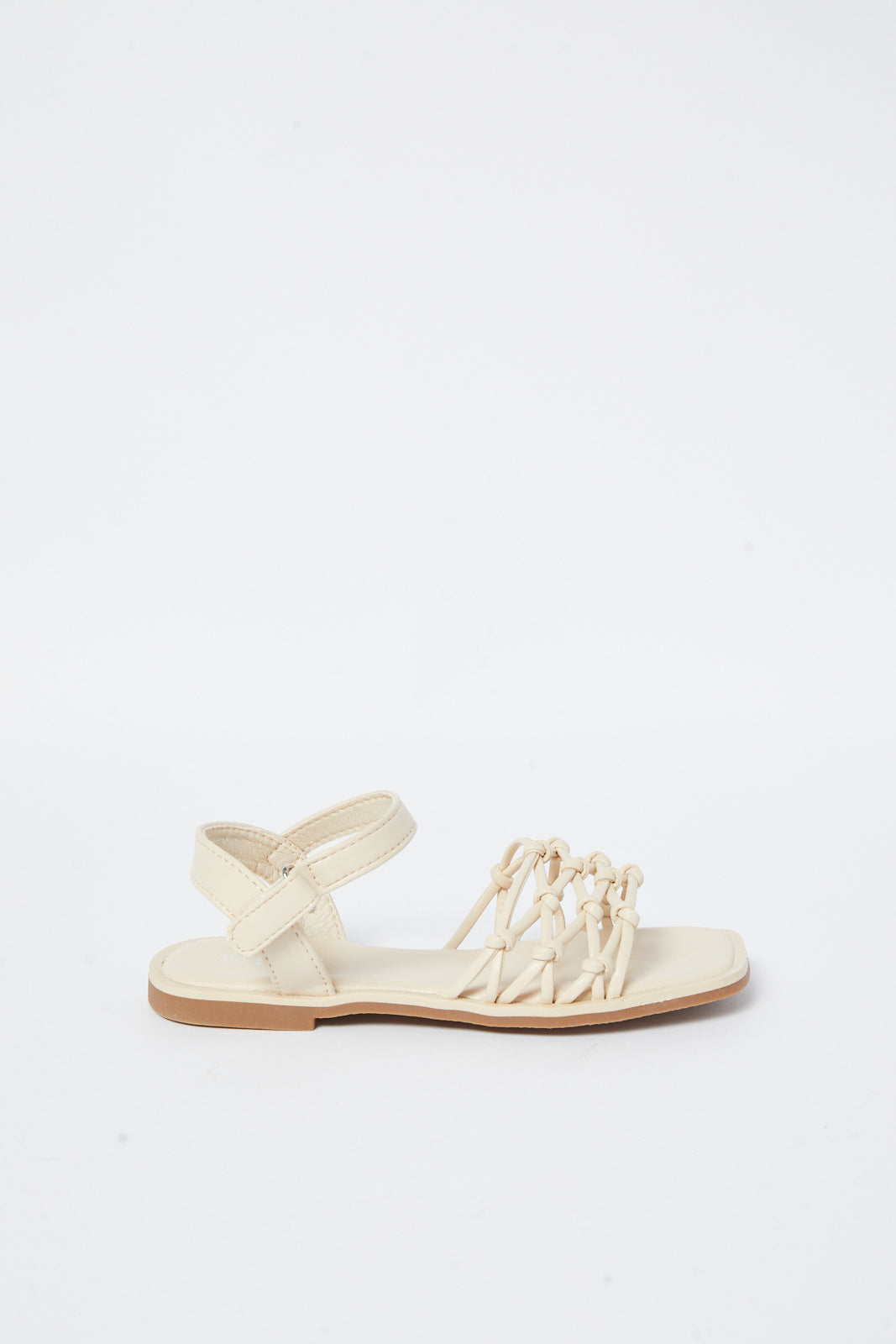 Redtag-Beige-Knotted-Sandal-Category:Sandals,-Colour:Beige,-Deals:New-In,-Filter:Girls-Footwear-(5-to-14-Yrs),-GSR-Sandals,-N/A,-New-In-GSR-FOO,-Non-Sale,-S23B,-Section:Girls-(0-to-14Yrs)-Senior-Girls-5 to 14 Years