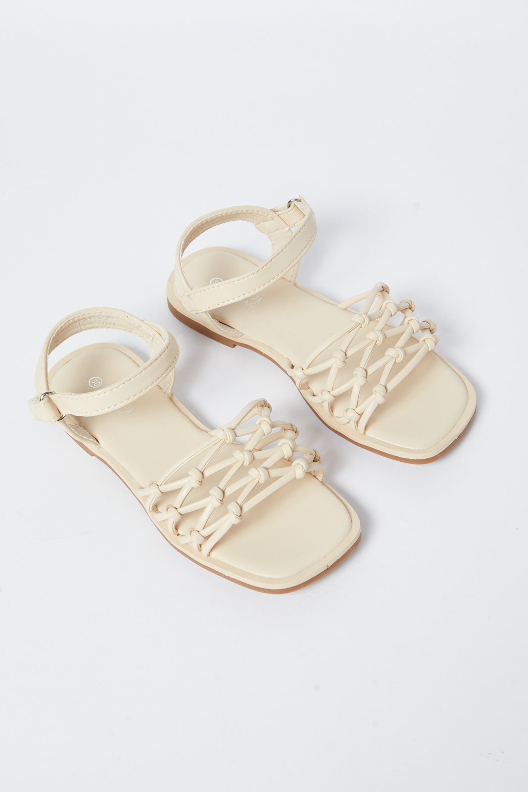 Redtag-Beige-Knotted-Sandal-Category:Sandals,-Colour:Beige,-Deals:New-In,-Filter:Girls-Footwear-(5-to-14-Yrs),-GSR-Sandals,-N/A,-New-In-GSR-FOO,-Non-Sale,-S23B,-Section:Girls-(0-to-14Yrs)-Senior-Girls-5 to 14 Years