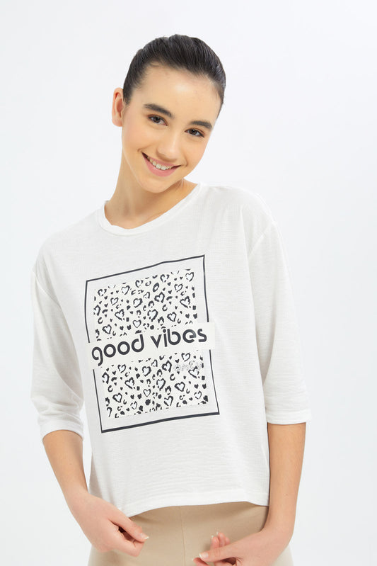 Redtag-Girls-White-Photoprint-Boxy-T-Shirt-Category:T-Shirts,-Colour:White,-Deals:2-FOR-69,-Deals:New-In,-Dept:Girls,-Filter:Senior-Girls-(8-to-14-Yrs),-GSR-T-Shirts,-H1:KWR,-H2:GSR,-H3:TSH,-H4:CAT,-New-In-GSR-APL,-Non-Sale,-S23A,-Season:S23A,-Section:Girls-(0-to-14Yrs)-Senior-Girls-9 to 14 Years