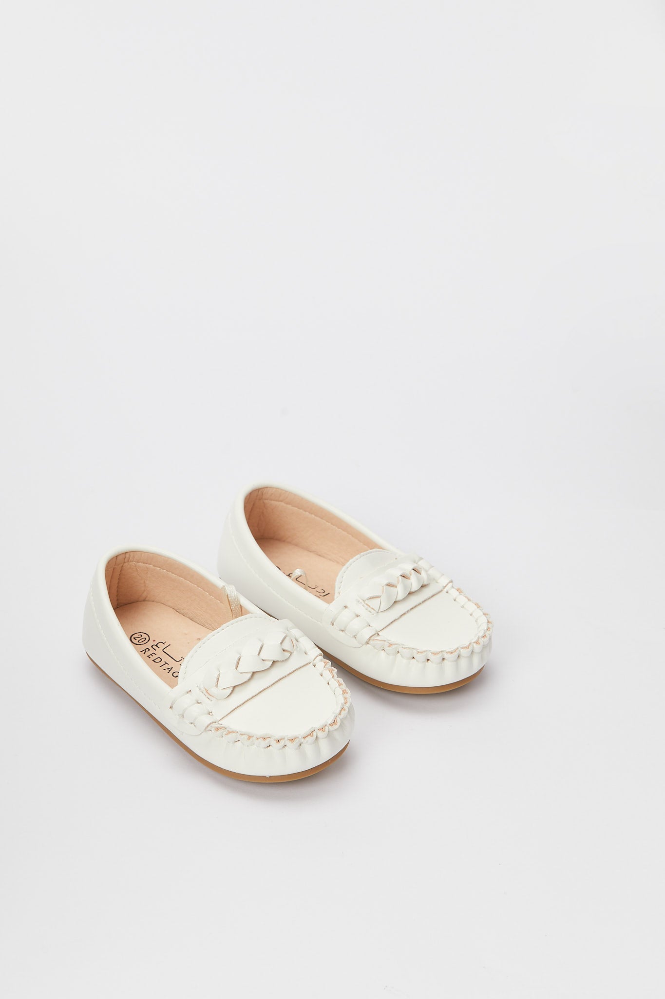 Redtag-White-Moccasin-Category:Shoes,-Colour:White,-Deals:New-In,-Filter:Boys-Footwear-(1-to-3-Yrs),-H1:FOO,-H2:INB,-H3:SHO,-H4:CAH,-INB-Sandals,-New-In-INB-FOO,-Non-Sale,-Promo:RMD,-RMD,-S23B,-Season:S23B,-Section:Boys-(0-to-14Yrs)-Infant-Boys-1 to 3 Years