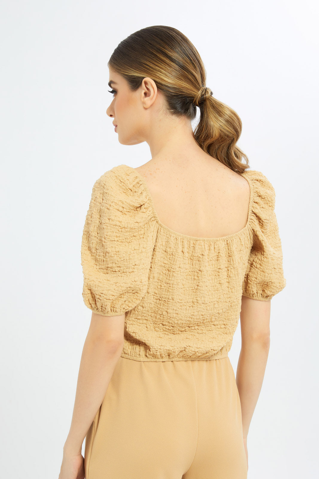 Redtag-Women-Sand-Crop-Top-Category:Tops,-Colour:Sand,-Deals:New-In,-Dept:Ladieswear,-Filter:Women's-Clothing,-LDC,-LDC-Tops,-New-In-LDC-APL,-Non-Sale,-S23B,-Section:Women-Women's-