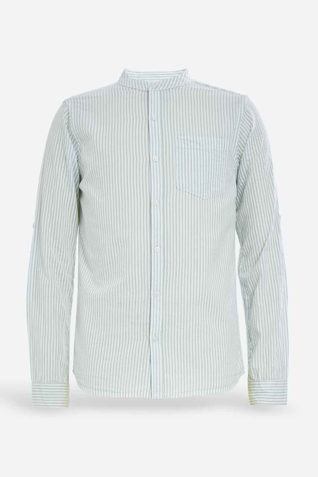 Redtag-Boys-Mint-Stripe-Casual-Shirt-BSR-Shirts,-Category:Shirts,-Colour:Mint,-Deals:New-In,-Dept:Boys,-Filter:Senior-Boys-(8-to-14-Yrs),-New-In-BSR-APL,-Non-Sale,-S23B,-Section:Boys-(0-to-14Yrs),-VLM-Senior-Boys-9 to 14 Years