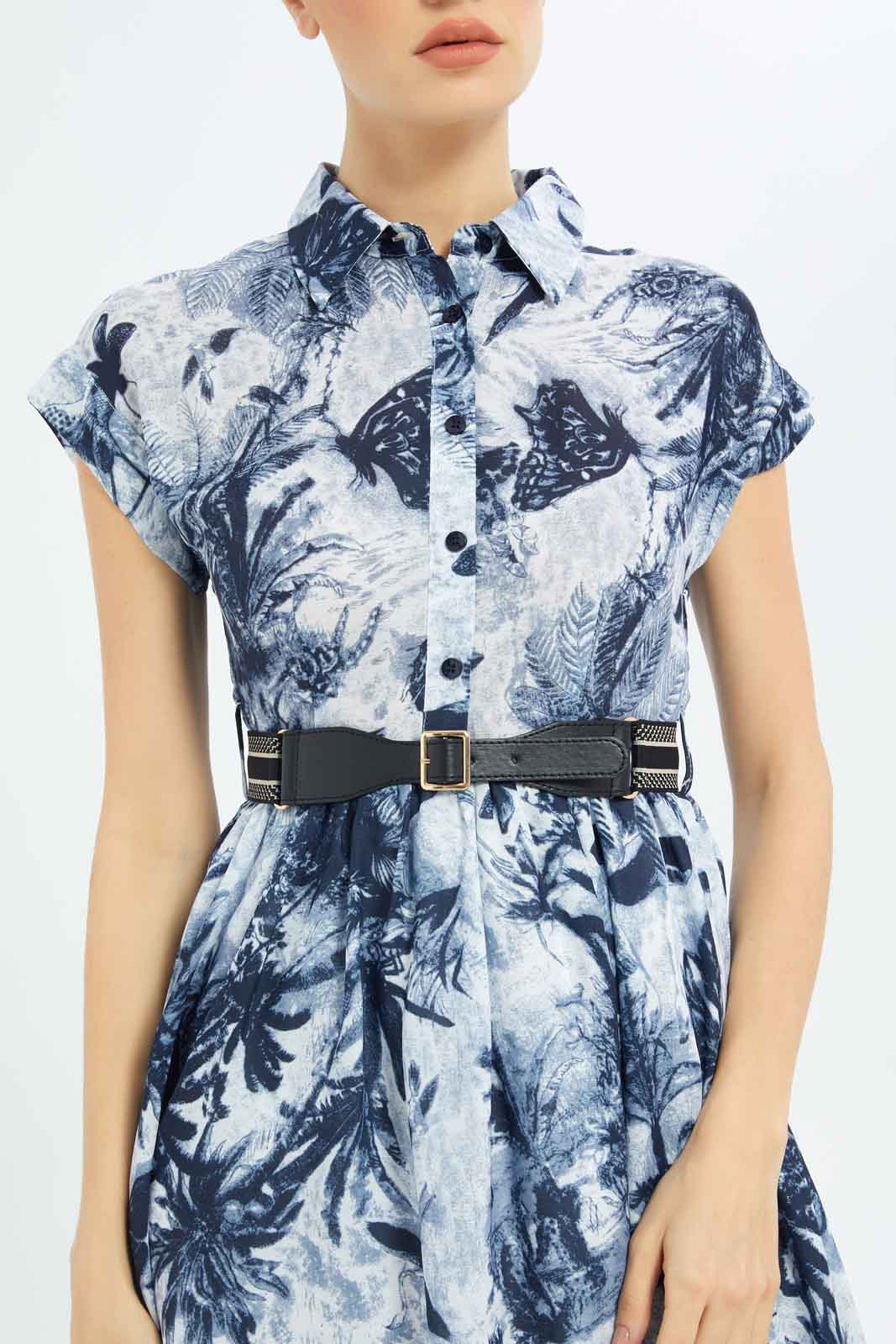 Redtag-Women-Navy-Printed-Dress-Category:Dresses,-Colour:Navy,-Deals:New-In,-Dept:Ladieswear,-Filter:Women's-Clothing,-LDC,-LDC-Dresses,-New-In-LDC-APL,-Non-Sale,-S23B,-Section:Women-Women's-