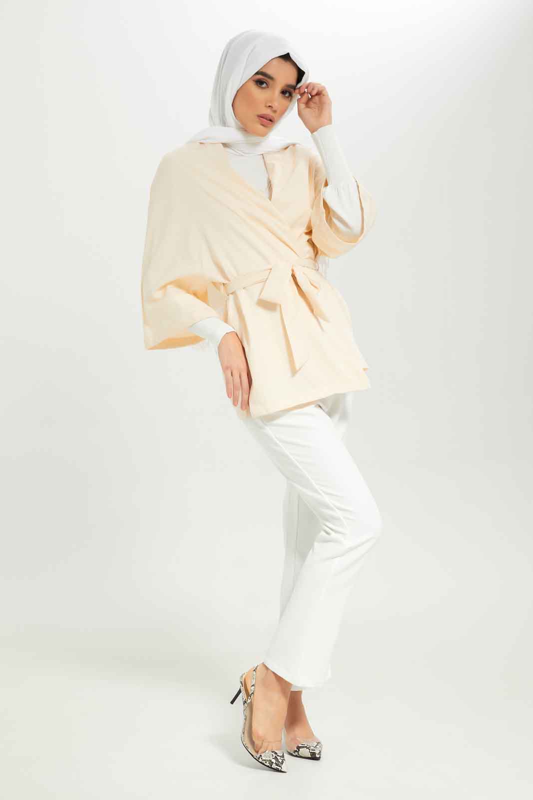Redtag-Women-Beige-Belted-Cardigan-Category:Cardigans,-Colour:Beige,-Deals:New-In,-Dept:Ladieswear,-Filter:Women's-Clothing,-New-In-Women-APL,-Non-Sale,-S23A,-Section:Women,-Women-Cardigans-Women's-