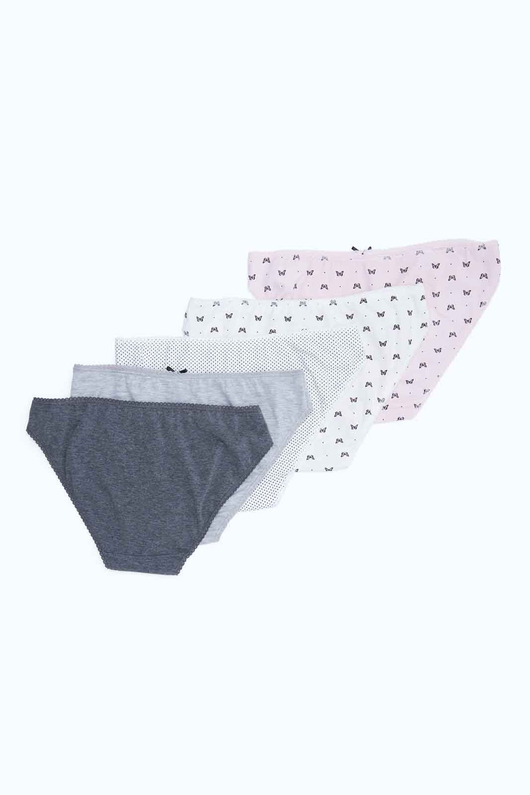 Redtag-Women-Assorted-Print/Plain-Hileg-Briefs-(5-Pack)-365,-Category:Briefs,-Colour:Assorted,-Deals:New-In,-Dept:Ladieswear,-Filter:Women's-Clothing,-New-In-Women-APL,-Non-Sale,-Section:Women,-Women-Briefs--