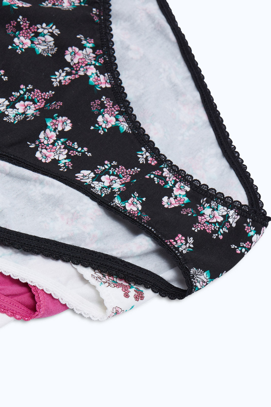 Redtag-Women-Assorted-Print/Plain-Hileg-Briefs-(5-Pack)-365,-Category:Briefs,-Colour:Assorted,-Deals:New-In,-Dept:Ladieswear,-Filter:Women's-Clothing,-H1:LWR,-H2:LDL,-H3:LIN,-H4:BRE,-New-In-Women-APL,-Non-Sale,-Season:365,-Section:Women,-Set:Set-of-5,-Women-Briefs--