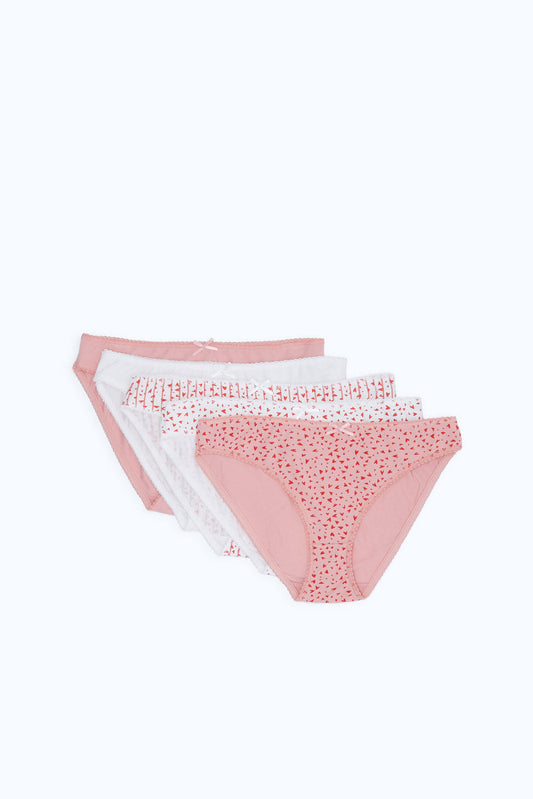Redtag-Women-Assorted-Print/Plain-Bikini-Briefs-(5-Pack)-365,-Category:Briefs,-Colour:Assorted,-Deals:New-In,-Dept:Ladieswear,-Filter:Women's-Clothing,-H1:LWR,-H2:LDL,-H3:LIN,-H4:BRE,-New-In-Women-APL,-Non-Sale,-Season:365,-Section:Women,-Set:Set-of-5,-Women-Briefs--