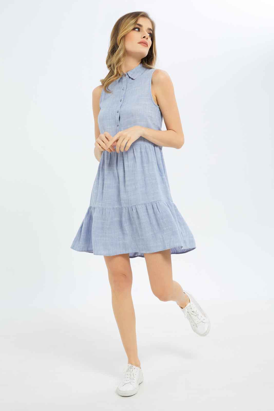 Redtag-Women-Light-Blue-Dress-Category:Dresses,-Colour:Blue,-Deals:New-In,-Dept:Ladieswear,-Filter:Women's-Clothing,-LDC,-LDC-Dresses,-New-In-LDC-APL,-Non-Sale,-S23B,-Section:Women-Women's-