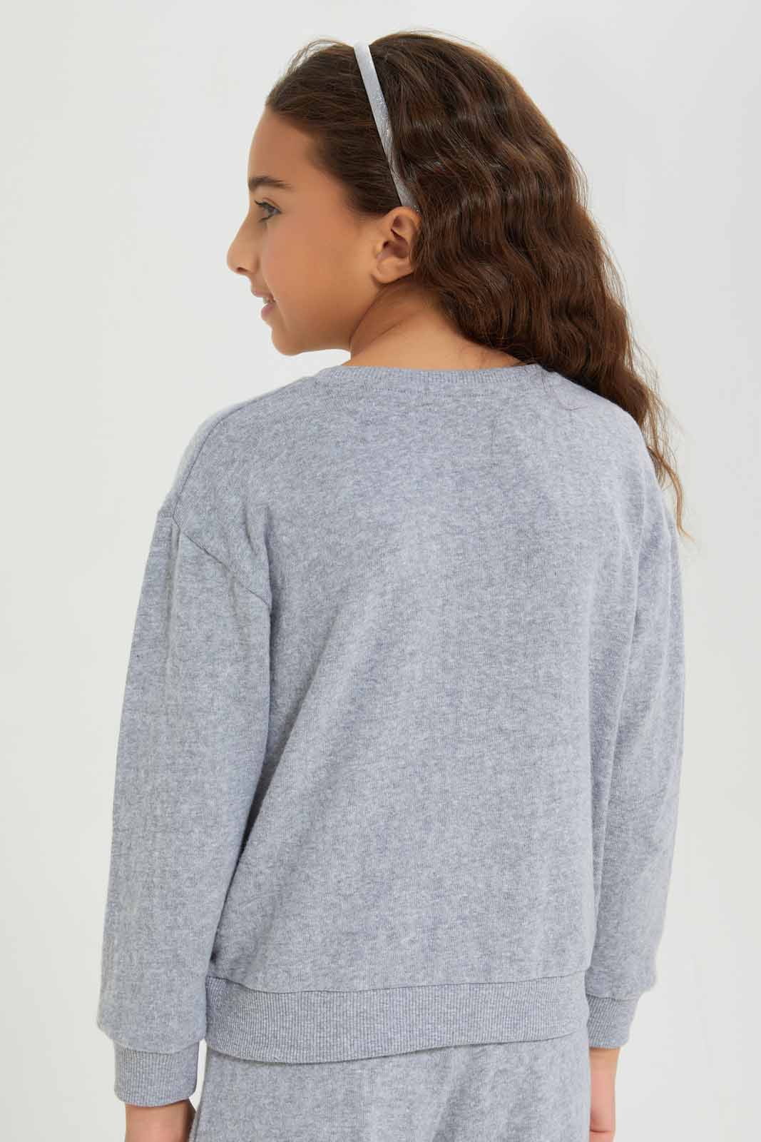 Redtag-Girls-Grey-Sweat-Top-Category:Sweatshirts,-Colour:Grey,-Deals:New-In,-Dept:Girls,-Filter:Girls-(2-to-8-Yrs),-GIR-Sweatshirts,-New-In-GIR-APL,-Non-Sale,-S23A,-Section:Girls-(0-to-14Yrs)-Girls-2 to 8 Years