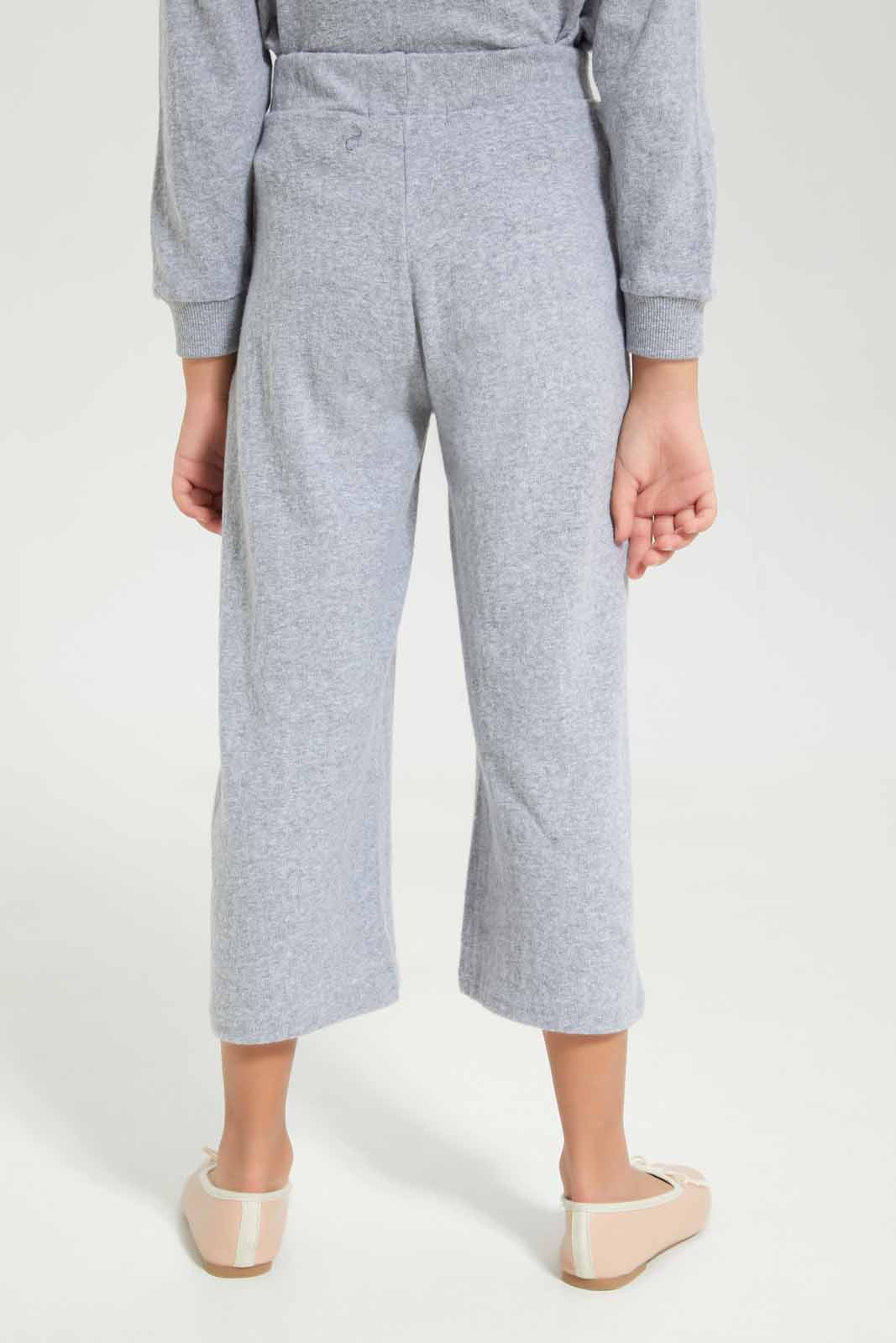 Redtag-Girls-Grey-Wide-Leg-Track-Category:Joggers,-Colour:Grey,-Deals:New-In,-Dept:Girls,-Filter:Girls-(2-to-8-Yrs),-GIR-Joggers,-New-In-GIR-APL,-Non-Sale,-S23A,-Section:Girls-(0-to-14Yrs)-Girls-2 to 8 Years