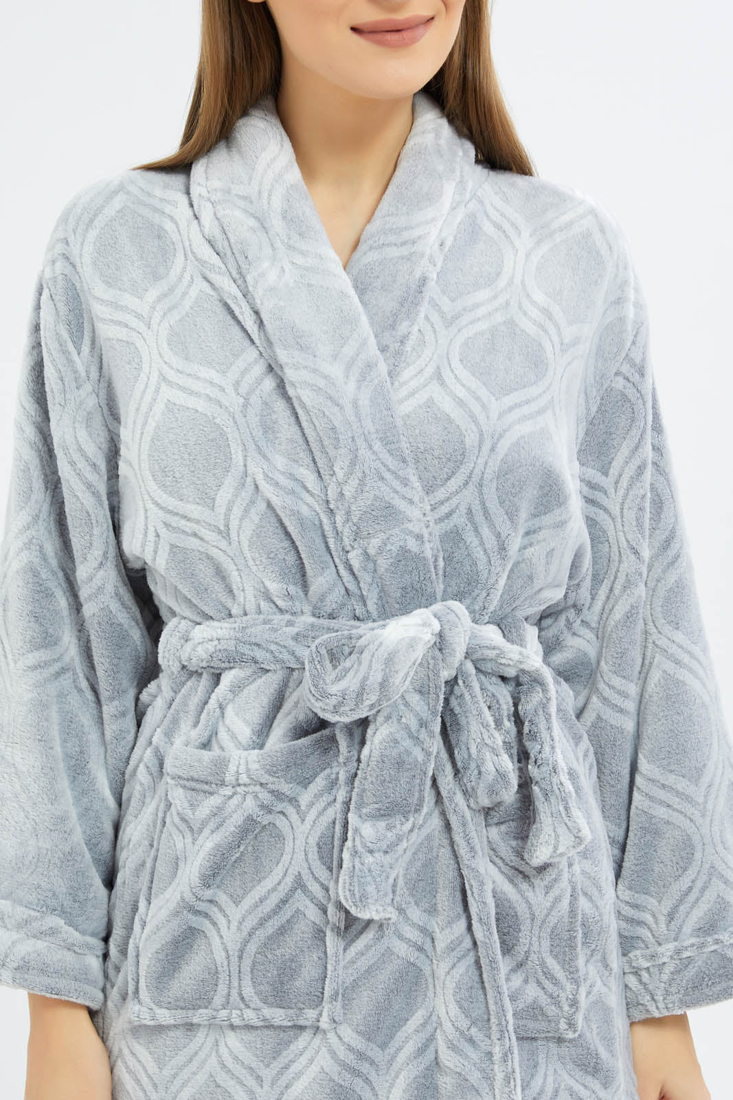 Redtag-Grey-Ultra-Soft-Bathrobe-Category:Robes,-Colour:Grey,-Deals:New-In,-Filter:Home-Bathroom,-HMW-BAC-Robes,-New-In-HMW-BAC,-Non-Sale,-S23A,-Section:Homewares-Home-Bathroom-