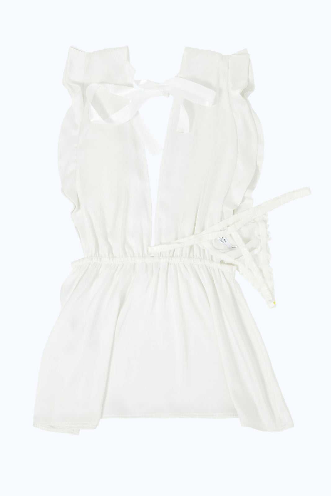 Redtag-Women-Ivory-Lurex-Babydoll-With-String-Category:Babydolls,-Colour:Ivory,-Deals:New-In,-Dept:Ladieswear,-Filter:Women's-Clothing,-New-In-Women-APL,-Non-Sale,-S23B,-Section:Women,-Women-Babydolls--