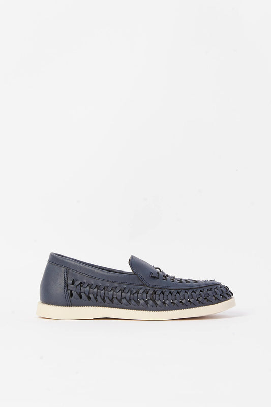 Redtag-Navy-Woven-Loafer-BOY-Sandals,-Category:Shoes,-Colour:Navy,-Deals:New-In,-Filter:Boys-Footwear-(3-to-5-Yrs),-New-In-BOY-FOO,-Non-Sale,-RMD,-S23A,-Section:Boys-(0-to-14Yrs)-Boys-3 to 5 Years