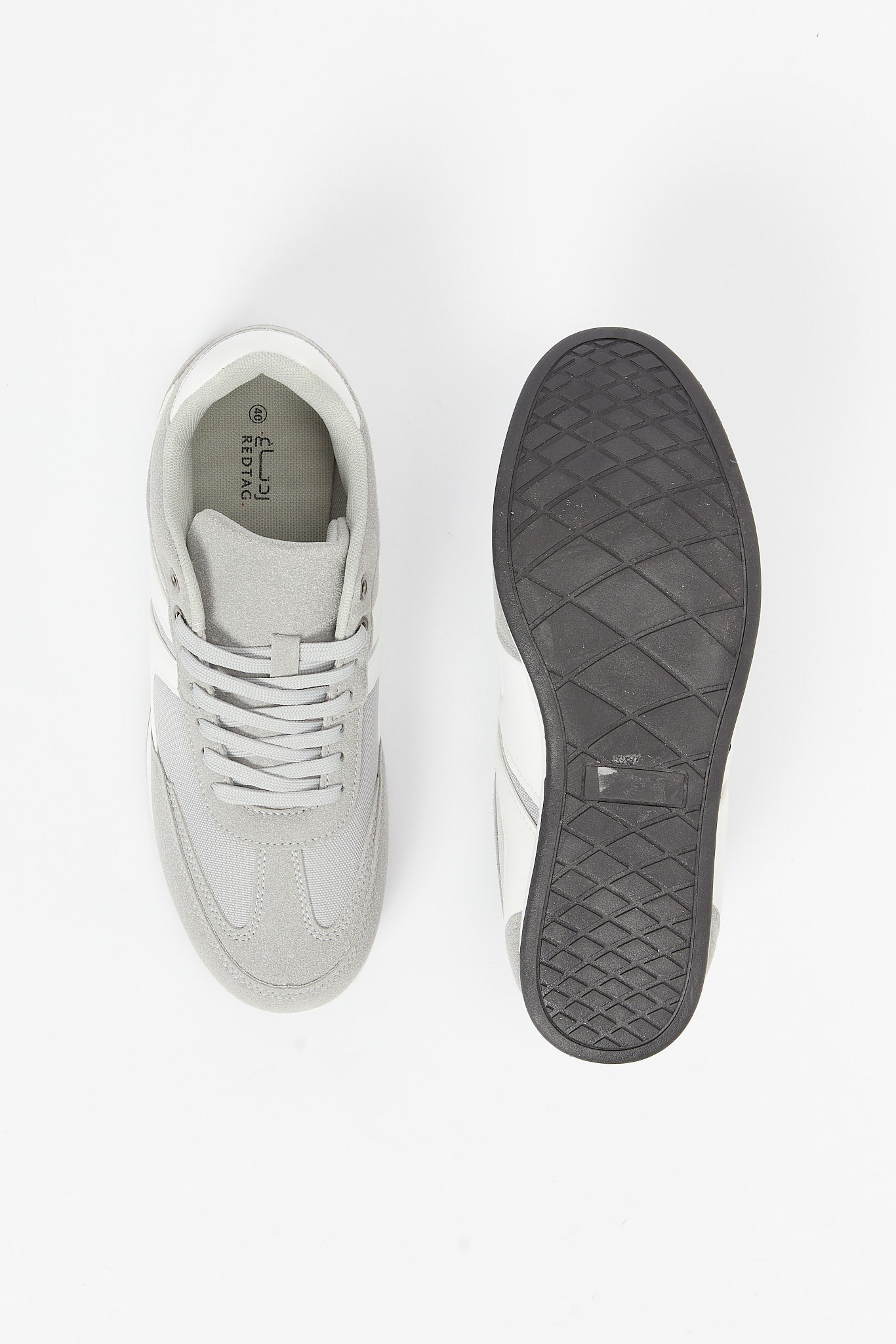 Redtag-Grey-Textured-Sneaker-Category:Shoes,-Colour:Grey,-Deals:New-In,-Filter:Men's-Footwear,-H1:FOO,-H2:GEN,-H3:SHO,-H4:CAH,-Men-Shoes,-N/A,-New-In-Men-FOO,-Non-Sale,-S23B,-Season:S23B,-Section:Men-Men's-