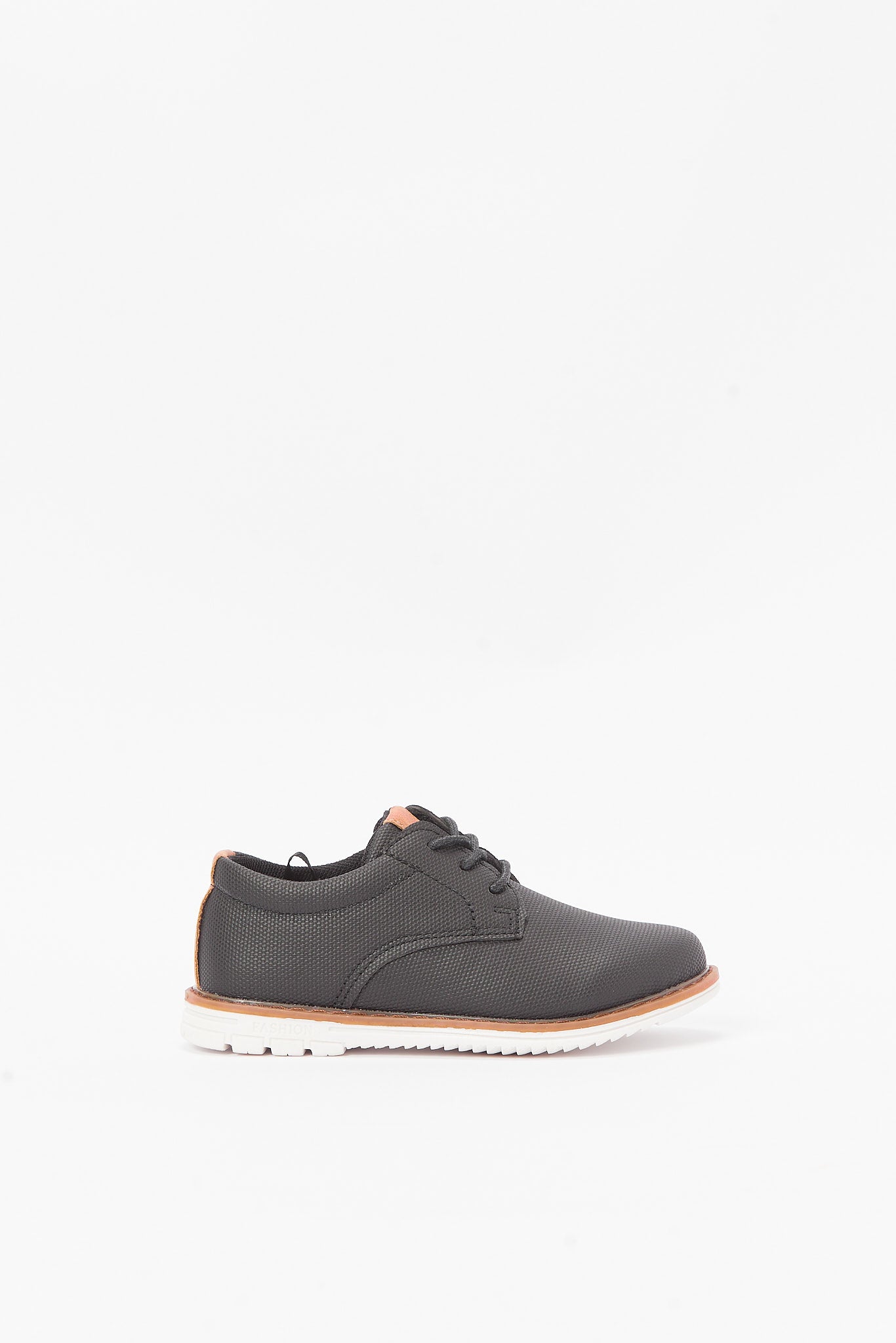 Redtag-Black-Lace-Up-Derby-BOY-Sandals,-Category:Shoes,-Colour:Black,-Deals:New-In,-Filter:Boys-Footwear-(3-to-5-Yrs),-New-In-BOY-FOO,-Non-Sale,-RMD,-S23B,-Section:Boys-(0-to-14Yrs)-Boys-3 to 5 Years