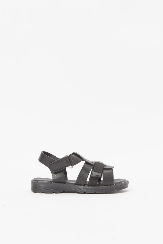 Redtag-Black-Comfort-Sandal-BOY-Sandals,-Category:Sandals,-Colour:Black,-Deals:New-In,-Filter:Boys-Footwear-(3-to-5-Yrs),-New-In-BOY-FOO,-Non-Sale,-RMD,-S23B,-Section:Boys-(0-to-14Yrs)-Boys-3 to 5 Years