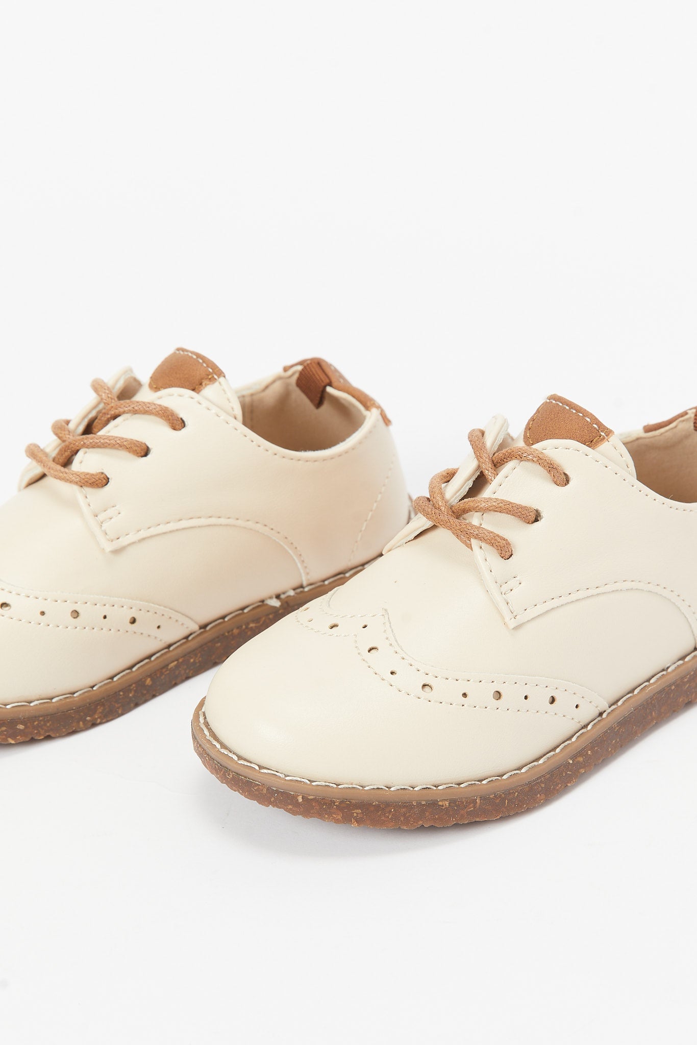 Redtag-Beige-Lace-Up-Brogue-BOY-Sandals,-Category:Shoes,-Colour:Beige,-Deals:New-In,-Filter:Boys-Footwear-(3-to-5-Yrs),-New-In-BOY-FOO,-Non-Sale,-RMD,-S23B,-Section:Boys-(0-to-14Yrs)-Boys-3 to 5 Years