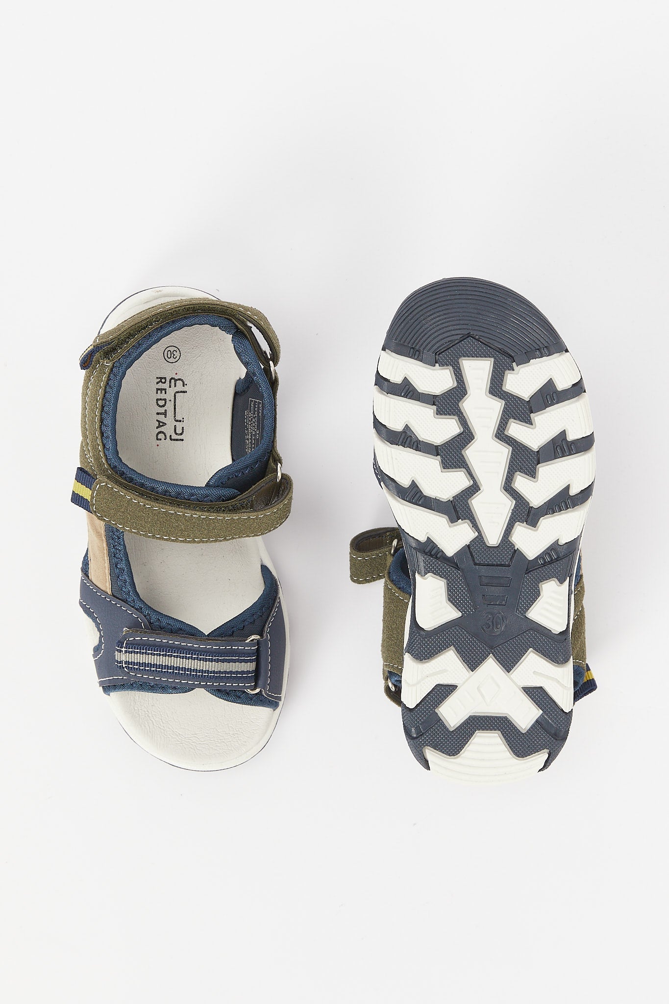 Redtag-Assorted-Color-Block-Trekker-Sandal-BOY-Sandals,-Category:Shoes,-Colour:Tan,-Deals:New-In,-Filter:Boys-Footwear-(3-to-5-Yrs),-H1:FOO,-H2:BOY,-H3:SAF,-H4:SAN,-N/A,-New-In-BOY-FOO,-Non-Sale,-S23A,-Season:S23A,-Section:Boys-(0-to-14Yrs)-Boys-3 to 5 Years