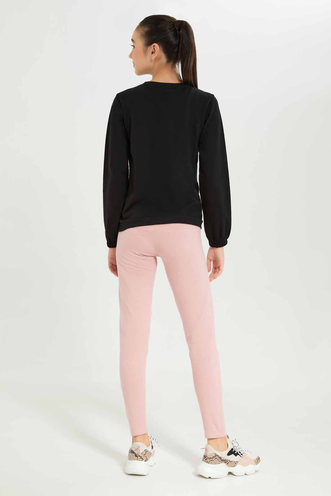 Redtag-Girls-Black-Jogsets-Category:Jog-Sets,-Colour:Black,-Deals:New-In,-Dept:Girls,-Filter:Senior-Girls-(8-to-14-Yrs),-GSR-Jog-Sets,-New-In-GSR-APL,-Non-Sale,-S23A,-Section:Girls-(0-to-14Yrs)--