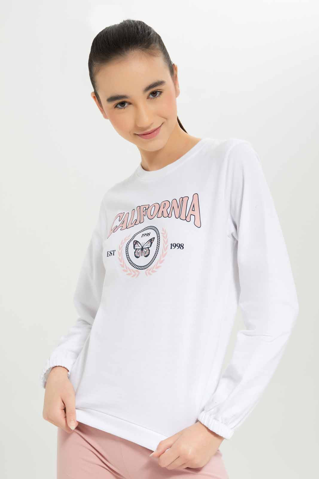 Redtag-Girls-White-Jogsets-Category:Jog-Sets,-Colour:White,-Deals:New-In,-Dept:Girls,-Filter:Senior-Girls-(8-to-14-Yrs),-GSR-Jog-Sets,-New-In-GSR-APL,-Non-Sale,-S23A,-Section:Girls-(0-to-14Yrs)--