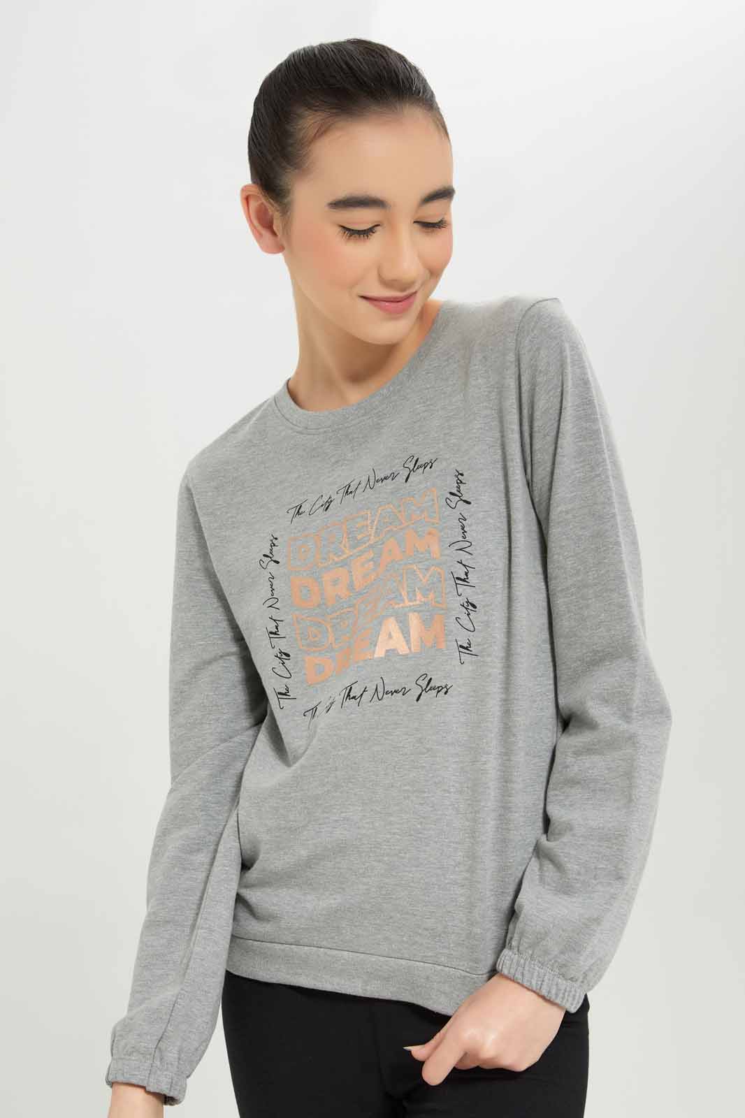 Redtag-Girls-Grey-Melange-Jogsets-Category:Jog-Sets,-Colour:Grey,-Deals:New-In,-Dept:Girls,-Filter:Senior-Girls-(8-to-14-Yrs),-GSR-Jog-Sets,-New-In-GSR-APL,-Non-Sale,-S23A,-Section:Girls-(0-to-14Yrs)--
