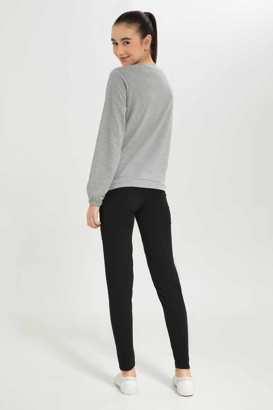 Redtag-Girls-Grey-Melange-Jogsets-Category:Jog-Sets,-Colour:Grey,-Deals:New-In,-Dept:Girls,-Filter:Senior-Girls-(8-to-14-Yrs),-GSR-Jog-Sets,-New-In-GSR-APL,-Non-Sale,-S23A,-Section:Girls-(0-to-14Yrs)--
