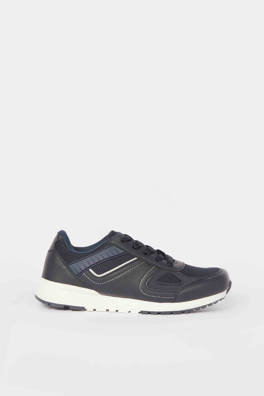 Redtag-Navy-Material-Block-Sneaker-BSR-Trainers,-Category:Shoes,-Colour:Navy,-Deals:New-In,-Filter:Boys-Footwear-(5-to-14-Yrs),-N/A,-New-In-BSR-FOO,-Non-Sale,-S23A,-Section:Boys-(0-to-14Yrs)-Senior-Boys-5 to 14 Years
