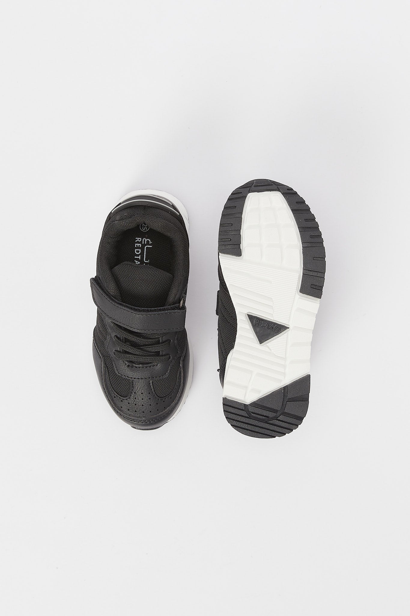 Redtag-Black-Colour-Block-Sneaker-BOY-Trainers,-Category:Shoes,-Colour:Black,-Deals:New-In,-Filter:Boys-Footwear-(3-to-5-Yrs),-H1:FOO,-H2:BOY,-H3:TRN,-H4:CLT,-N/A,-New-In-BOY-FOO,-Non-Sale,-S23A,-Season:S23A,-Section:Boys-(0-to-14Yrs)-Boys-3 to 5 Years