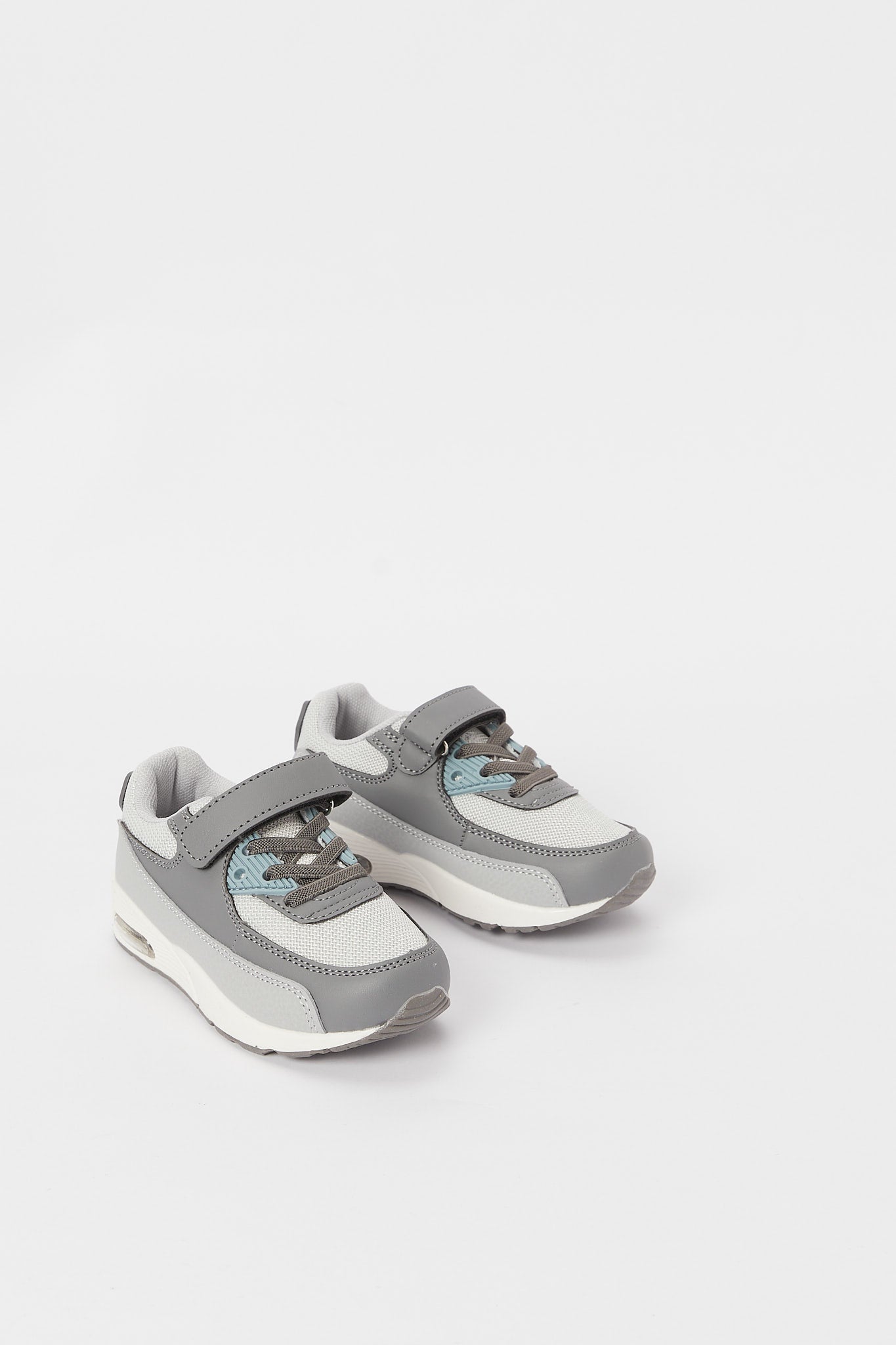Redtag-Grey-Airbag-Sole-Sneaker-BOY-Trainers,-Category:Shoes,-Colour:Grey,-Deals:New-In,-Filter:Boys-Footwear-(3-to-5-Yrs),-H1:FOO,-H2:BOY,-H3:TRN,-H4:CLT,-N/A,-New-In-BOY-FOO,-Non-Sale,-S23B,-Season:S23B,-Section:Boys-(0-to-14Yrs)-Boys-3 to 5 Years