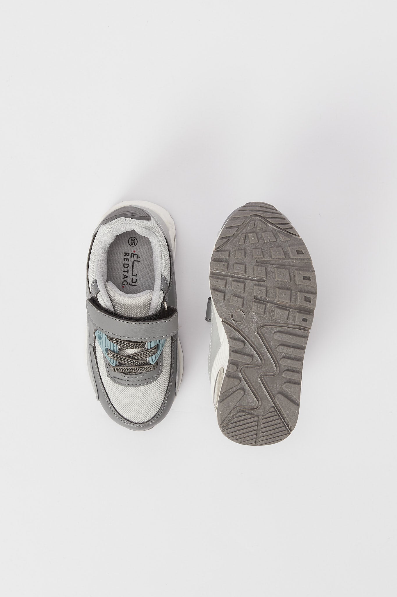 Redtag-Grey-Airbag-Sole-Sneaker-BOY-Trainers,-Category:Shoes,-Colour:Grey,-Deals:New-In,-Filter:Boys-Footwear-(3-to-5-Yrs),-H1:FOO,-H2:BOY,-H3:TRN,-H4:CLT,-N/A,-New-In-BOY-FOO,-Non-Sale,-S23B,-Season:S23B,-Section:Boys-(0-to-14Yrs)-Boys-3 to 5 Years