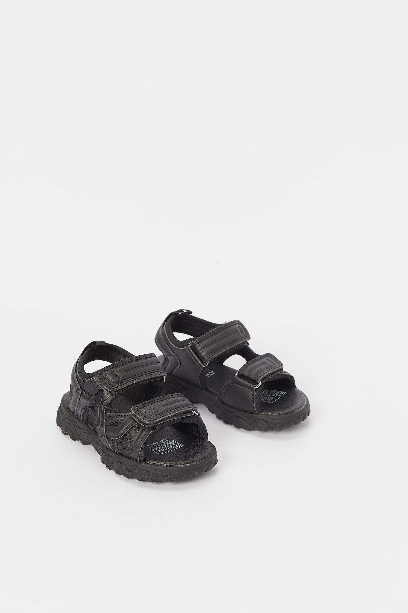 Redtag-Black-Material-Block-Trekker-Sandal-BOY-Sandals,-Category:Shoes,-Colour:Black,-Deals:New-In,-Filter:Boys-Footwear-(3-to-5-Yrs),-H1:FOO,-H2:BOY,-H3:SAF,-H4:SAN,-N/A,-New-In-BOY-FOO,-Non-Sale,-S23B,-Season:S23B,-Section:Boys-(0-to-14Yrs)-Boys-3 to 5 Years