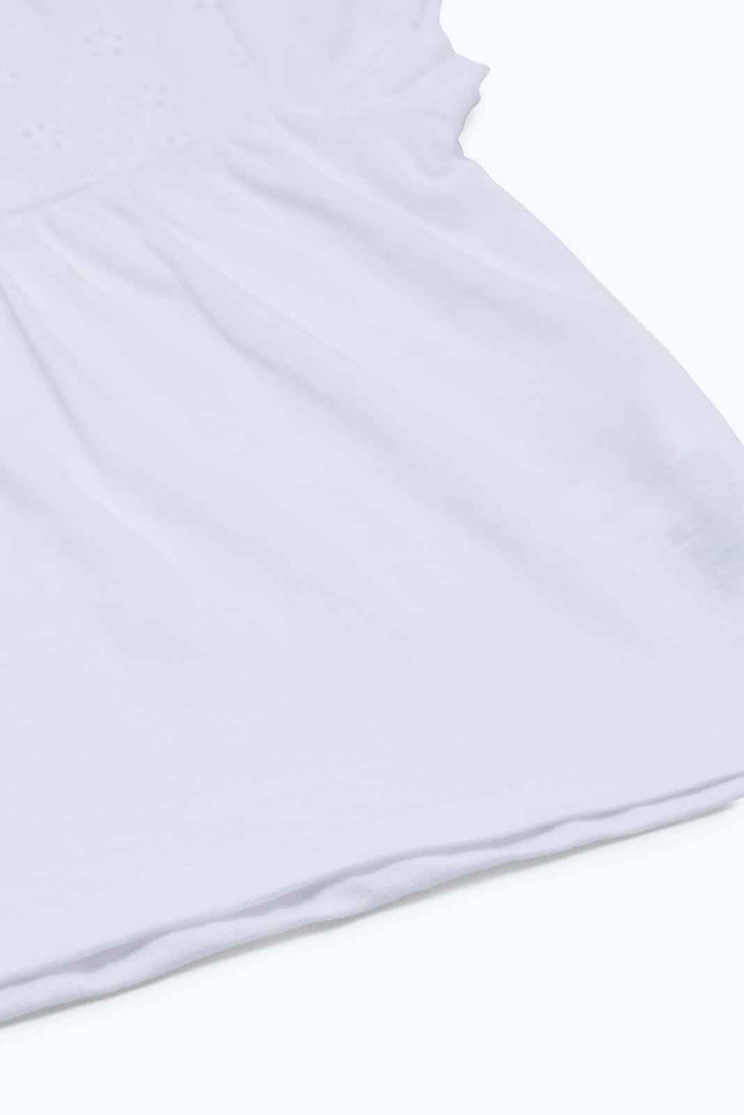 Redtag-Girls-White-Solid-Schifli-Yoke-Blouse-Category:Blouses,-Colour:White,-Deals:New-In,-Dept:Girls,-Filter:Infant-Girls-(3-to-24-Mths),-ING-Blouses,-New-In-ING-APL,-Non-Sale,-S23B,-Section:Girls-(0-to-14Yrs)-Infant-Girls-3 to 24 Months
