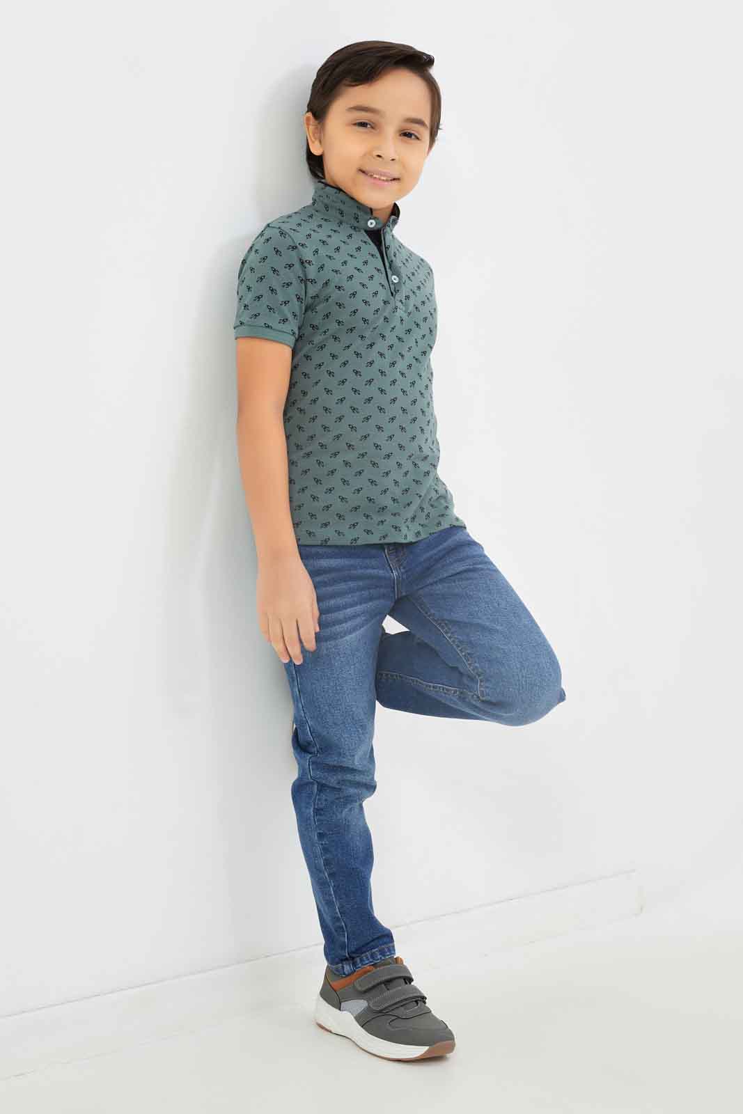 Redtag-Boys-Blue-Aop-Stand-Up-Collar-Polo-T-Shirt-BOY-Polo-T-Shirts,-Category:Polo-T-Shirts,-Colour:Blue,-Deals:New-In,-Dept:Boys,-Filter:Boys-(2-to-8-Yrs),-New-In-BOY-APL,-Non-Sale,-S23B,-Section:Boys-(0-to-14Yrs),-TBL-Boys-2 to 8 Years