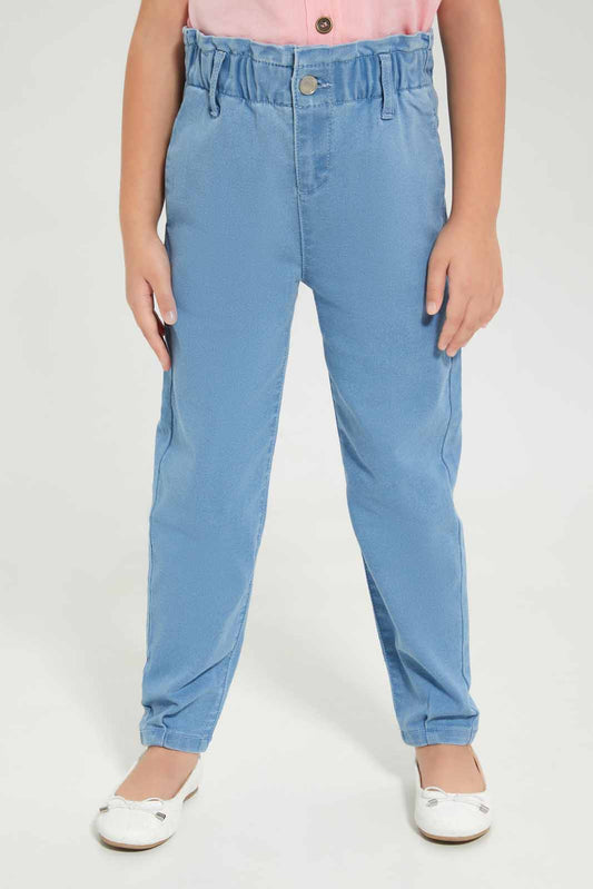 Redtag-Girls-Light-Wash-Baggy-Jeans-Category:Jeans,-Colour:Light-Wash,-Deals:New-In,-Dept:Girls,-Filter:Girls-(2-to-8-Yrs),-GIR-Jeans,-New-In-GIR-APL,-Non-Sale,-S23A,-Section:Girls-(0-to-14Yrs)-Girls-2 to 8 Years