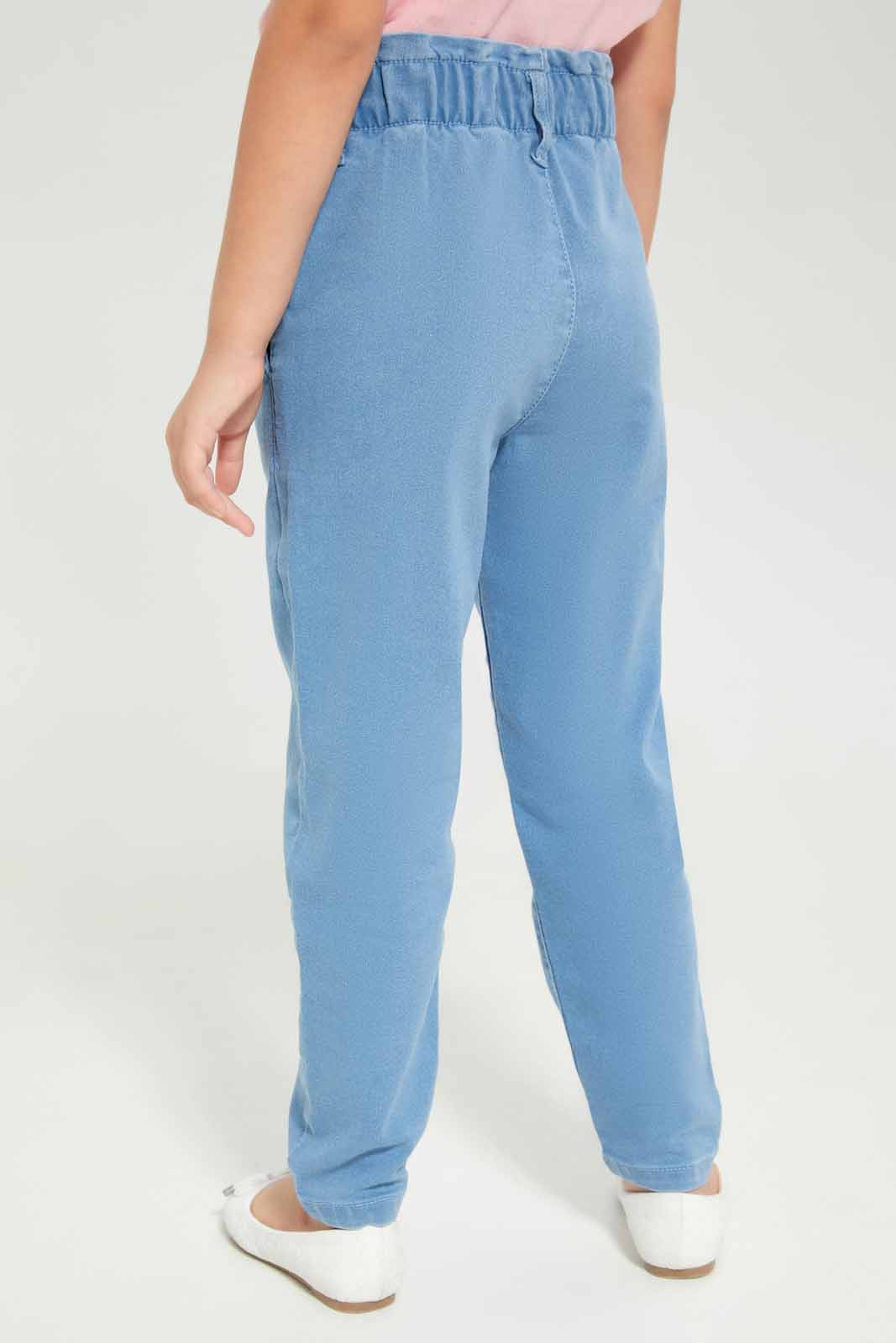 Redtag-Girls-Light-Wash-Baggy-Jeans-Category:Jeans,-Colour:Light-Wash,-Deals:New-In,-Dept:Girls,-Filter:Girls-(2-to-8-Yrs),-GIR-Jeans,-New-In-GIR-APL,-Non-Sale,-S23A,-Section:Girls-(0-to-14Yrs)-Girls-2 to 8 Years