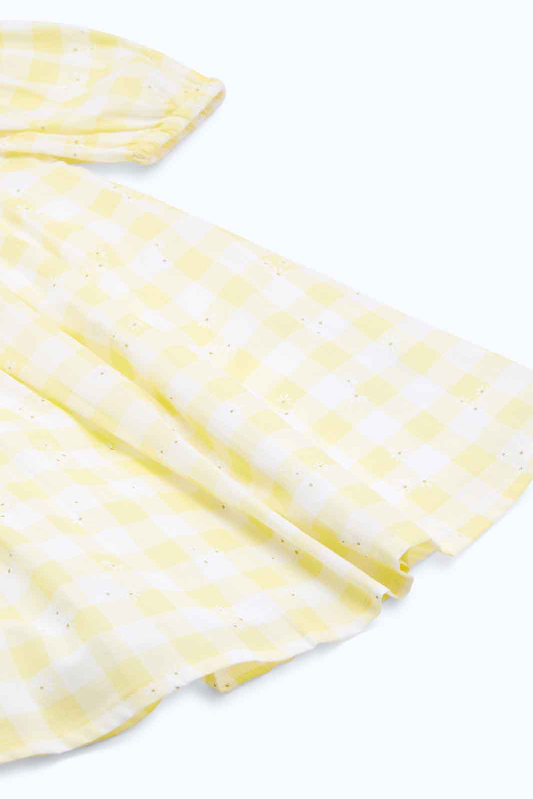Redtag-Girls-Yellow-Checks-Florals-Aop-Dress-Category:Dresses,-Colour:Yellow,-Deals:New-In,-Dept:Girls,-Filter:Infant-Girls-(3-to-24-Mths),-ING-Dresses,-New-In-ING-APL,-Non-Sale,-S23B,-Section:Girls-(0-to-14Yrs)-Infant-Girls-3 to 24 Months